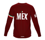 MTB BMX Cycling Jersey Long Sleeve Code Mexico Vine for Men and Women