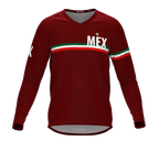 MTB BMX Cycling Jersey Long Sleeve Code Mexico Vine for Men and Women