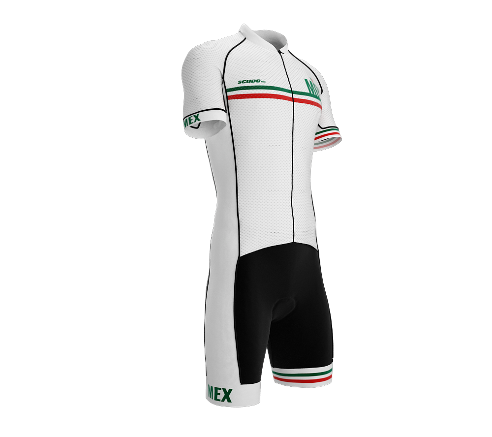 Mexico White Code Cycling Speedsuit for Men