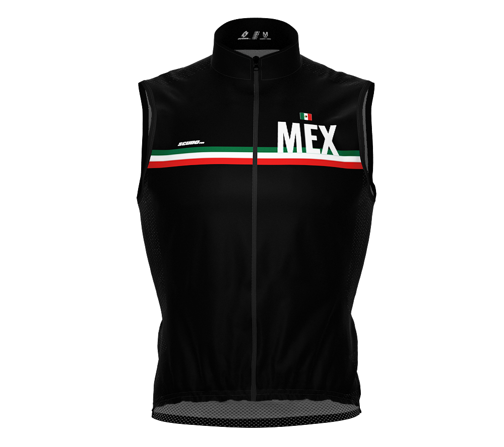 Wind Breaker Cycling Running Sports Vest Mexico Country Code for Men And Women