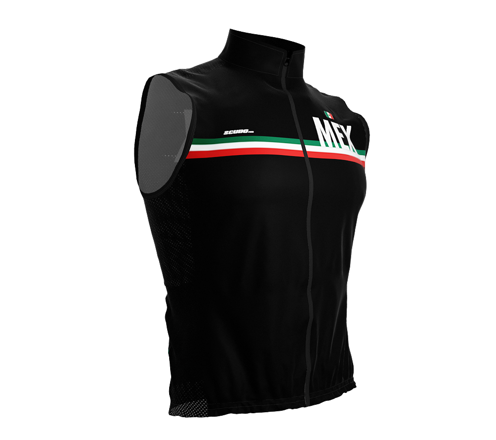 Wind Breaker Cycling Running Sports Vest Mexico Country Code for Men And Women