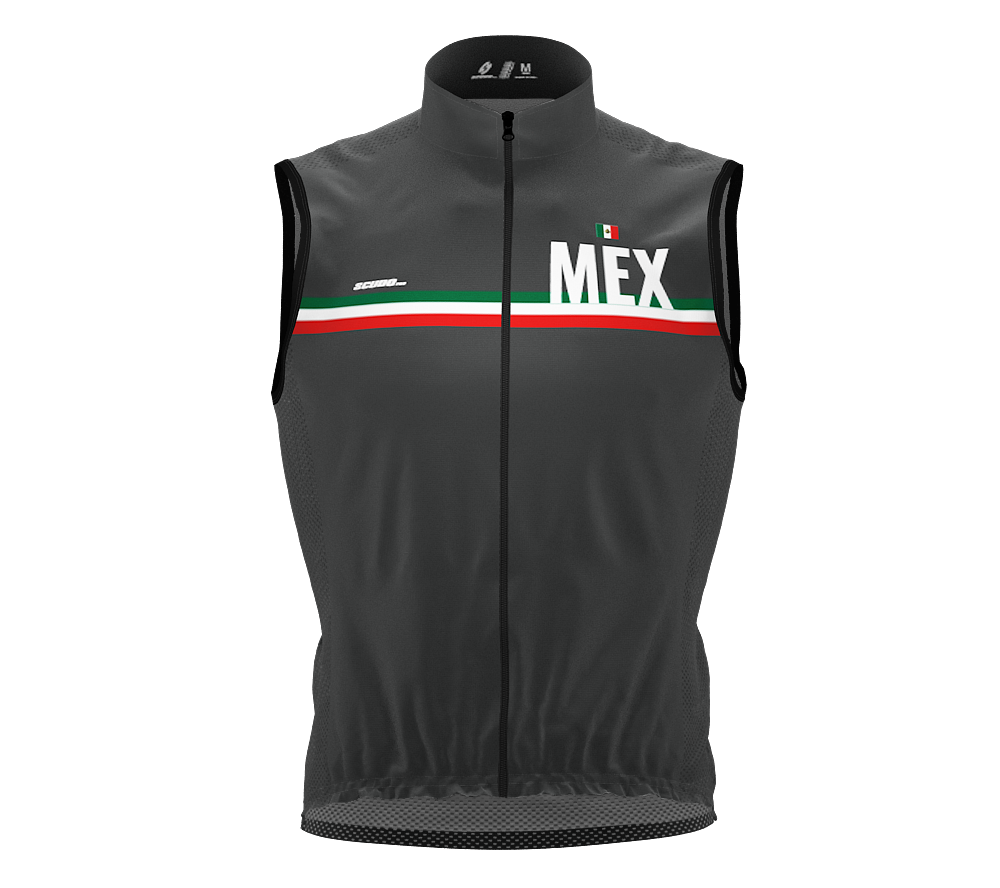 Wind Breaker Cycling Running Sports Vest Mexico Country Code for Men And Women