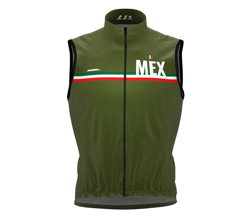 Wind Breaker Cycling Running Sports Vest Mexico Country Code for Men And Women