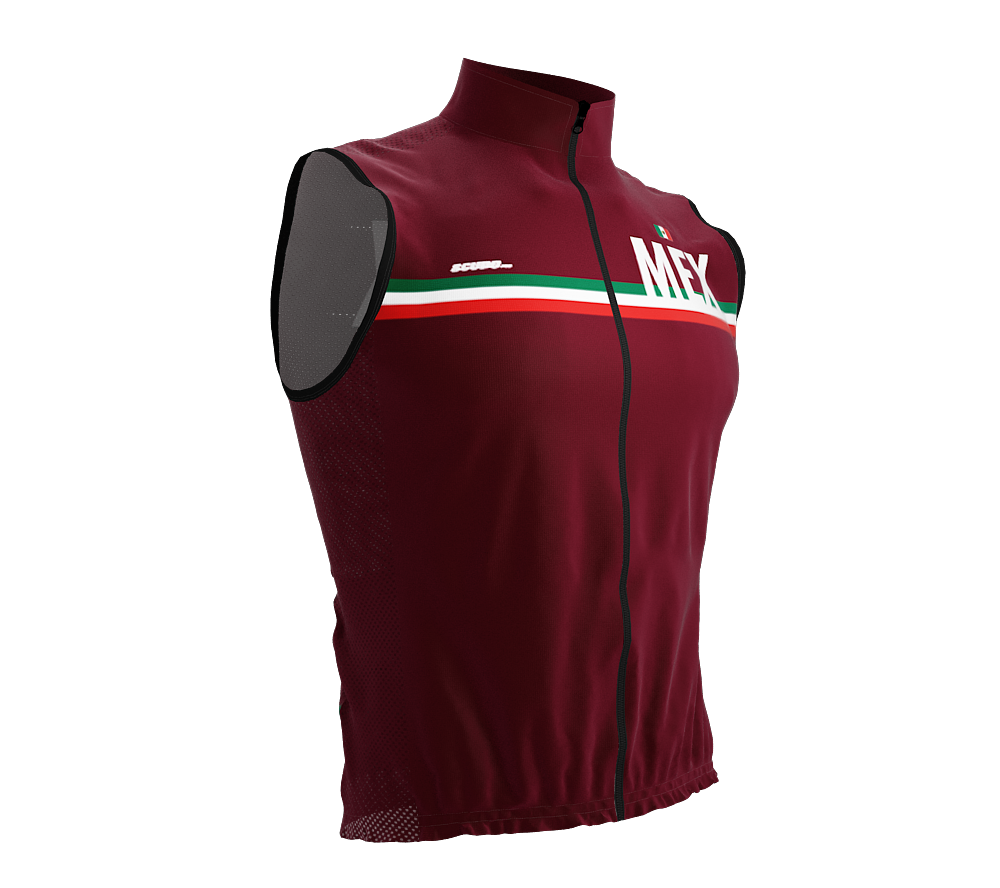 Wind Breaker Cycling Running Sports Vest Mexico Country Code for Men And Women