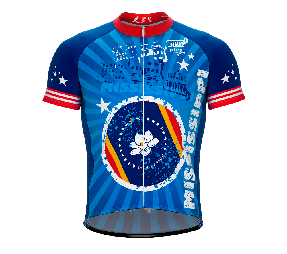 Mississippi Short Sleeve Cycling Jersey for Men and Women