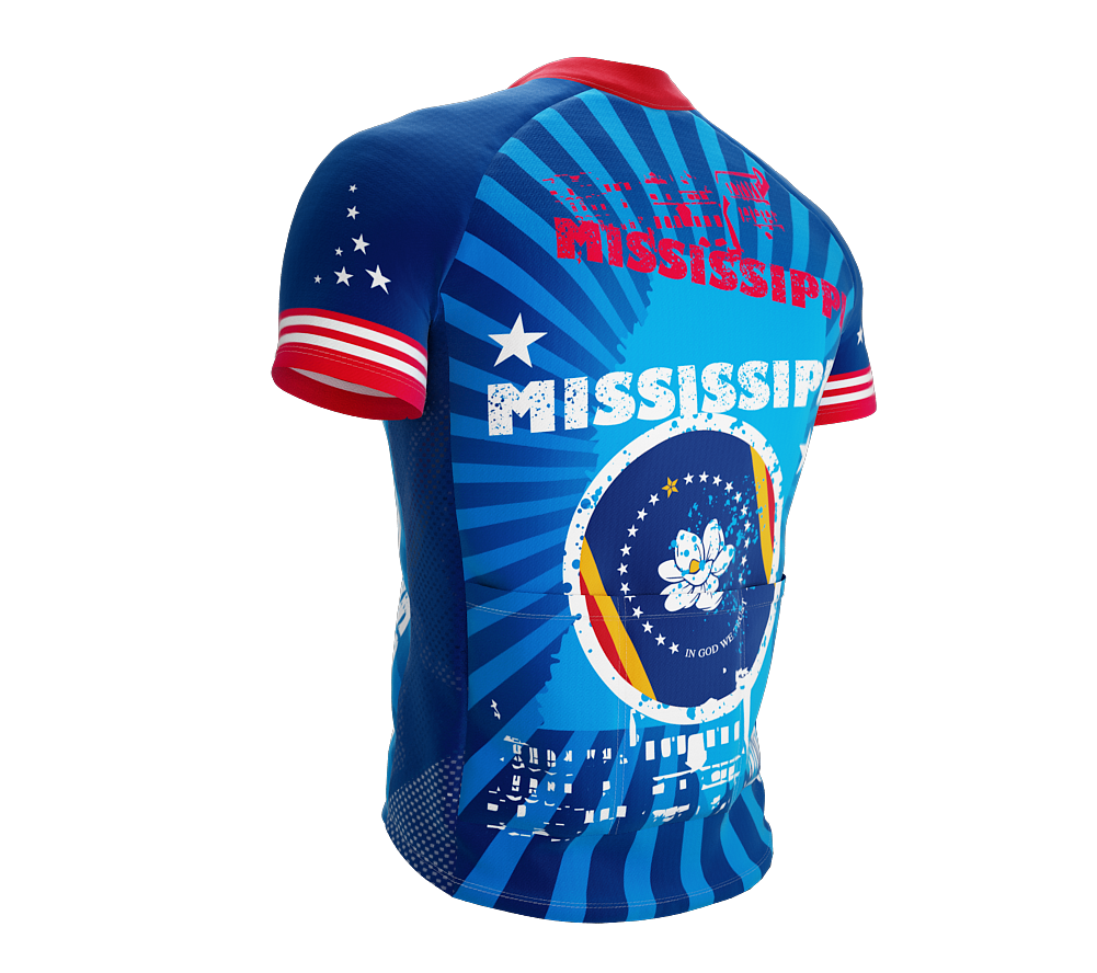 Mississippi Short Sleeve Cycling Jersey for Men and Women