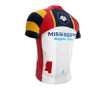 Mississippi Flag Short Sleeve Cycling Jersey for Men and Women