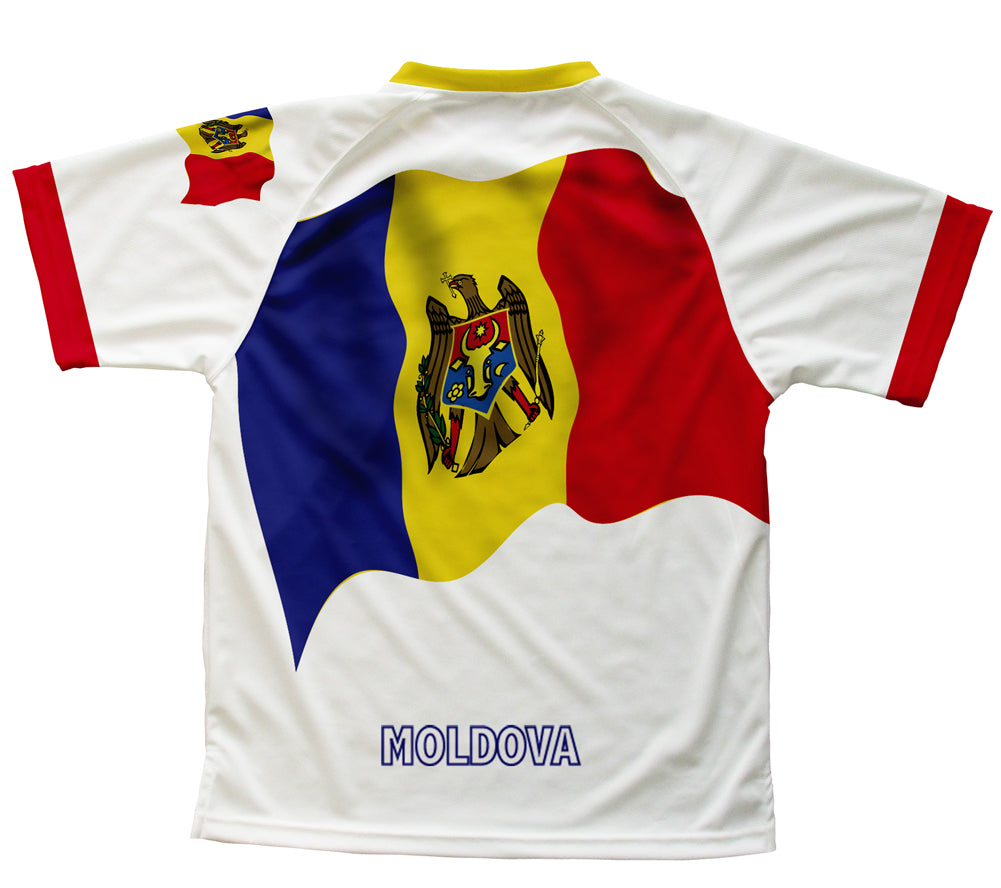 Moldova Flag Technical T-Shirt for Men and Women