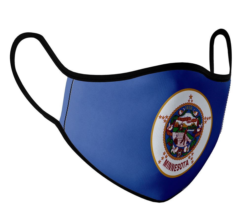 Minnesota - Face Mask with fluid and moisture resistant fabric. Reusable and Washable