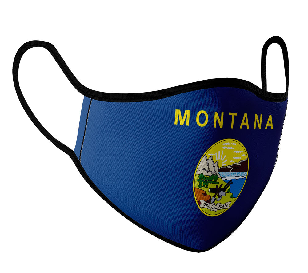 Montana - Face Mask with fluid and moisture resistant fabric. Reusable and Washable