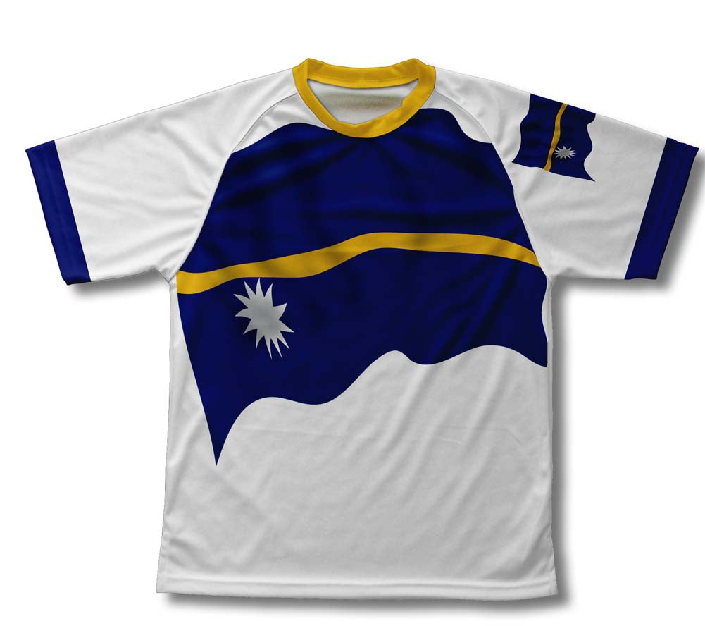 Nauru Flag Technical T-Shirt for Men and Women