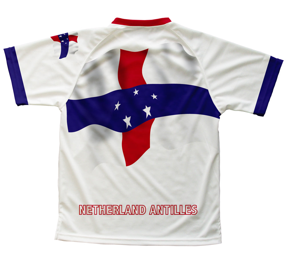 Netherland Antilles Flag Technical T-Shirt for Men and Women