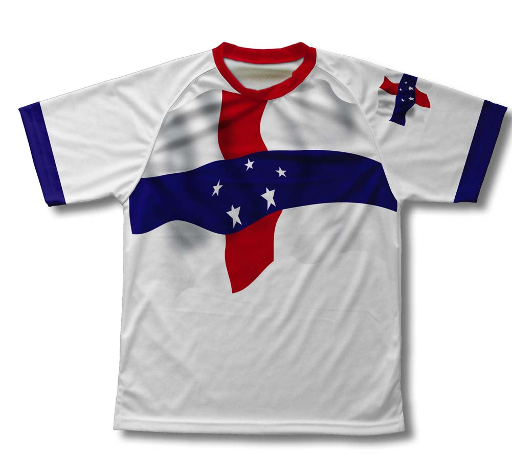 Netherland Antilles Flag Technical T-Shirt for Men and Women