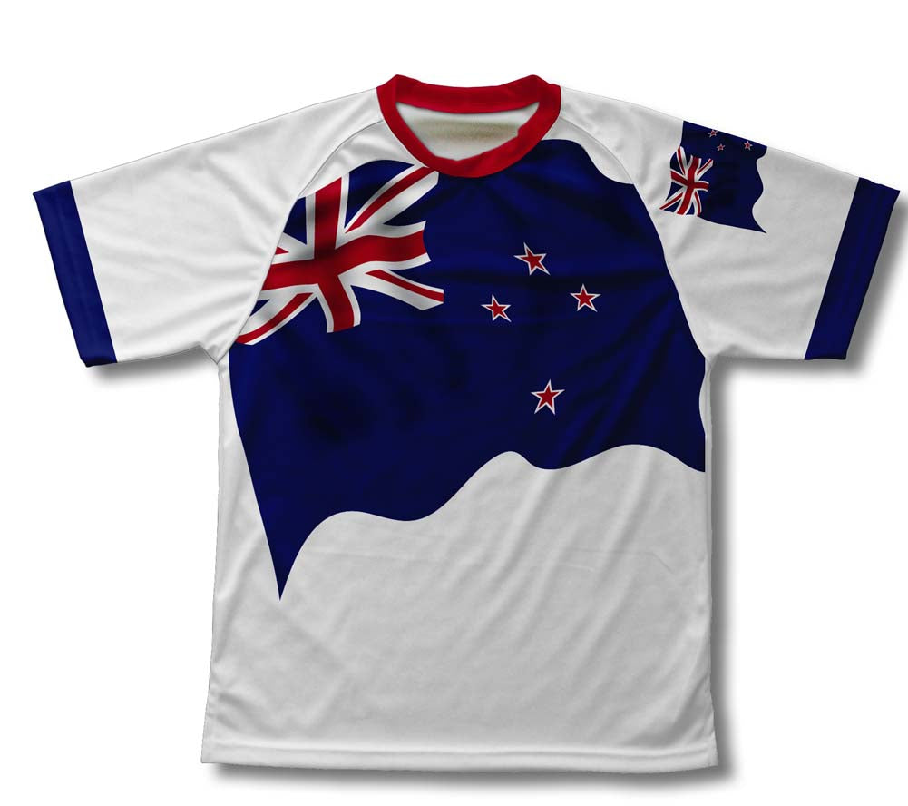 New Zealand Flag Technical T-Shirt for Men and Women