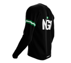 MTB BMX Cycling Jersey Long Sleeve Code Nigeria Black for Men and Women