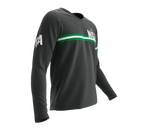 MTB BMX Cycling Jersey Long Sleeve Code Nigeria Gray for Men and Women