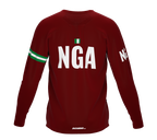 MTB BMX Cycling Jersey Long Sleeve Code Nigeria Vine for Men and Women