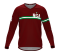 MTB BMX Cycling Jersey Long Sleeve Code Nigeria Vine for Men and Women