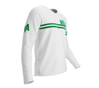 MTB BMX Cycling Jersey Long Sleeve Code Nigeria White for Men and Women
