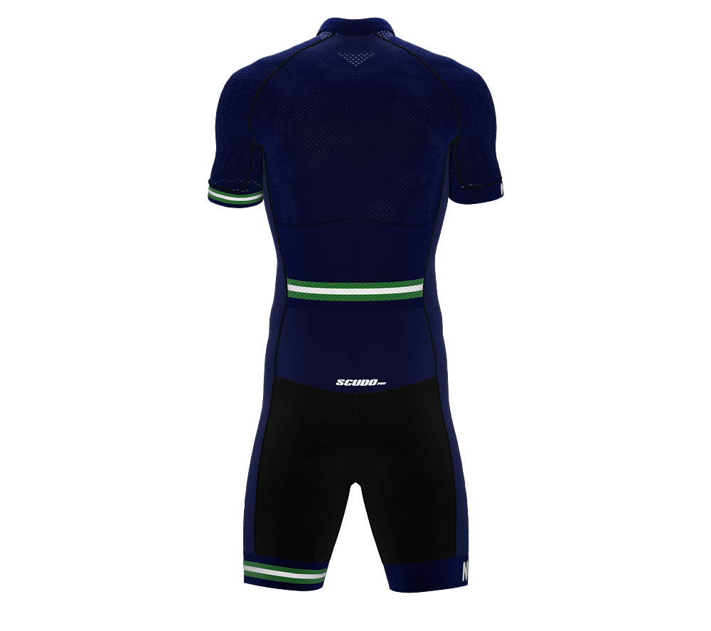 Nigeria Blue Code Cycling Speedsuit for Men