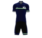 Nigeria Blue Code Cycling Speedsuit for Men