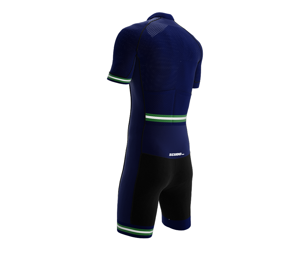 Nigeria Blue Code Cycling Speedsuit for Men