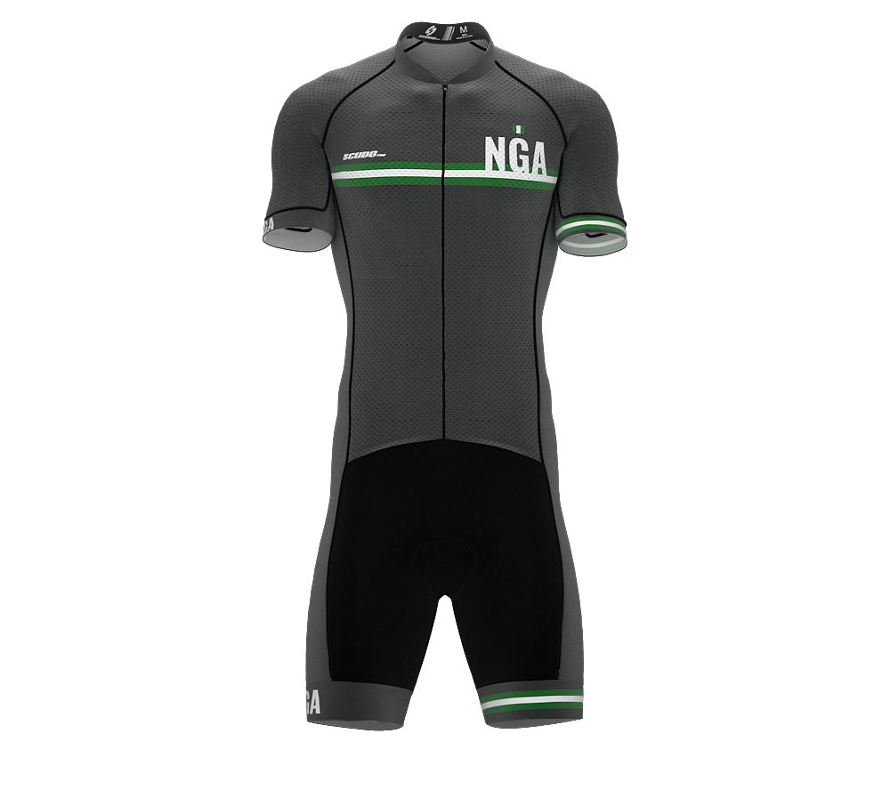 Nigeria Gray Code Cycling Speedsuit for Men