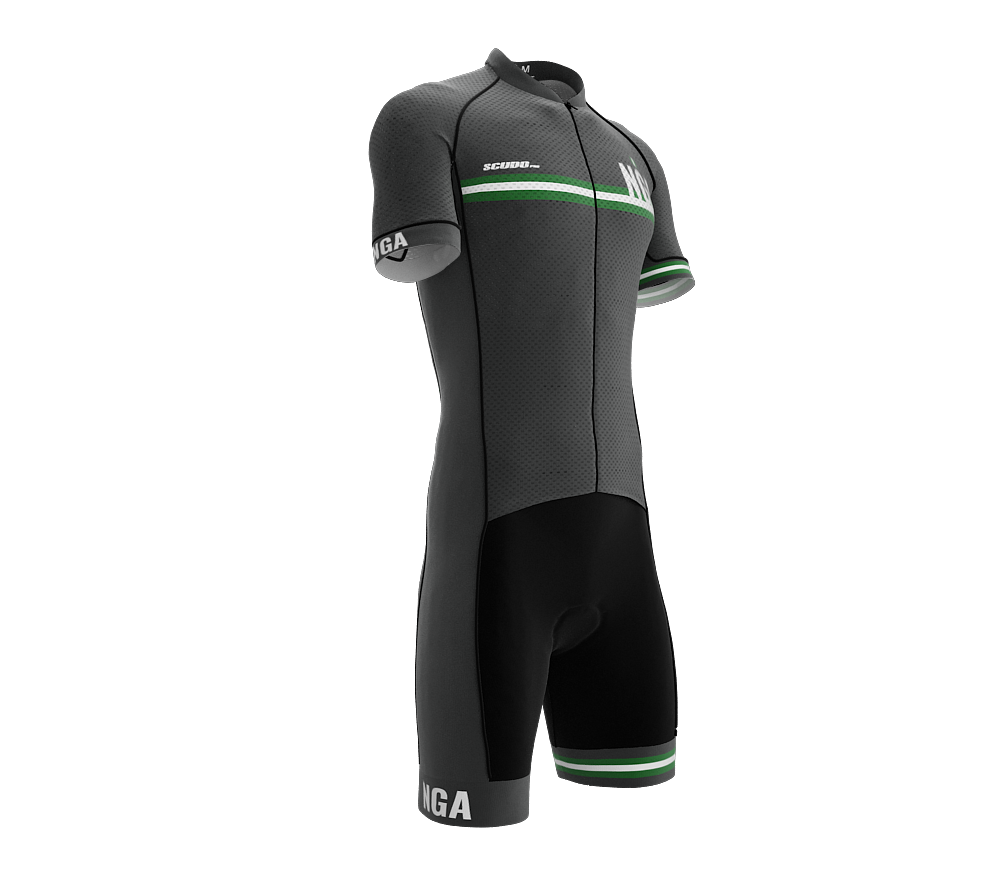 Nigeria Gray Code Cycling Speedsuit for Men