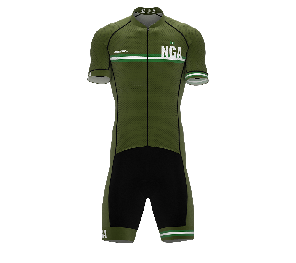 Nigeria Green Code Cycling Speedsuit for Men