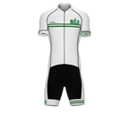Nigeria White Code Cycling Speedsuit for Men