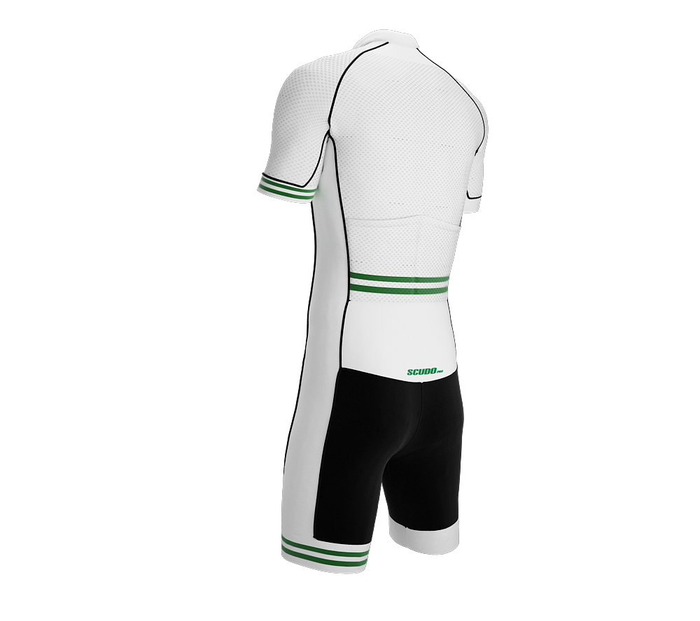 Nigeria White Code Cycling Speedsuit for Men