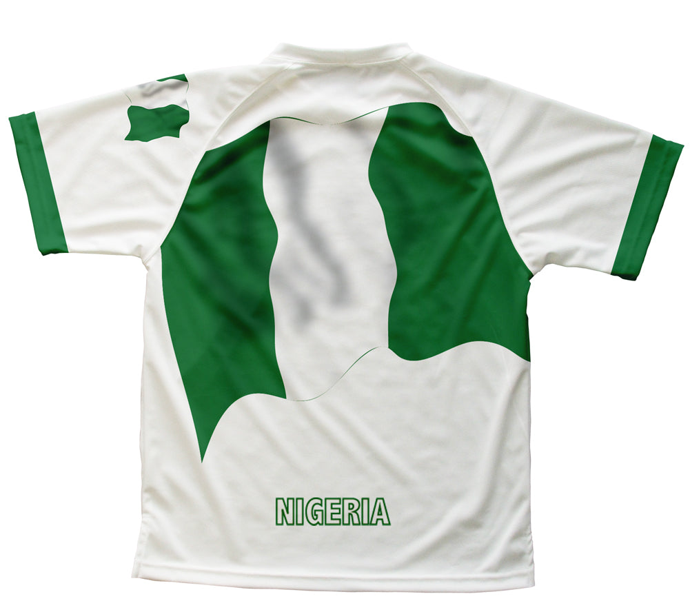 Nigeria Flag Technical T-Shirt for Men and Women