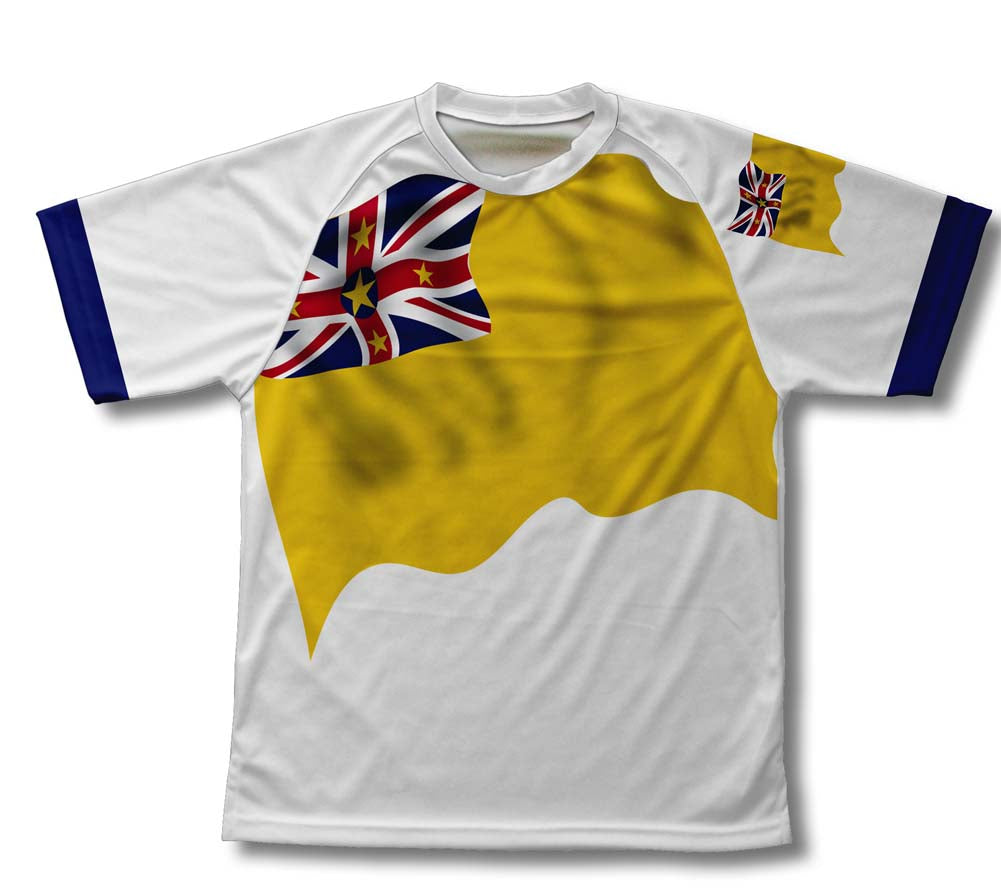 Niue Flag Technical T-Shirt for Men and Women