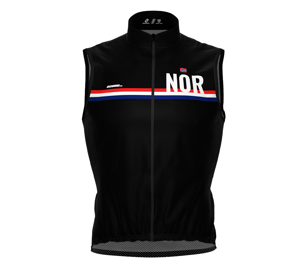 Wind Breaker Cycling Running Sports Vest Norway Country Code for Men And Women