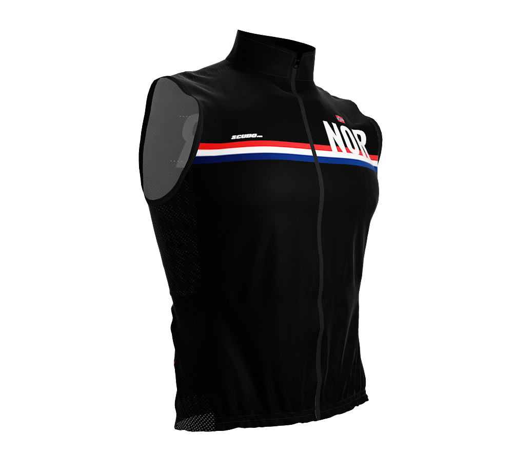 Wind Breaker Cycling Running Sports Vest Norway Country Code for Men And Women