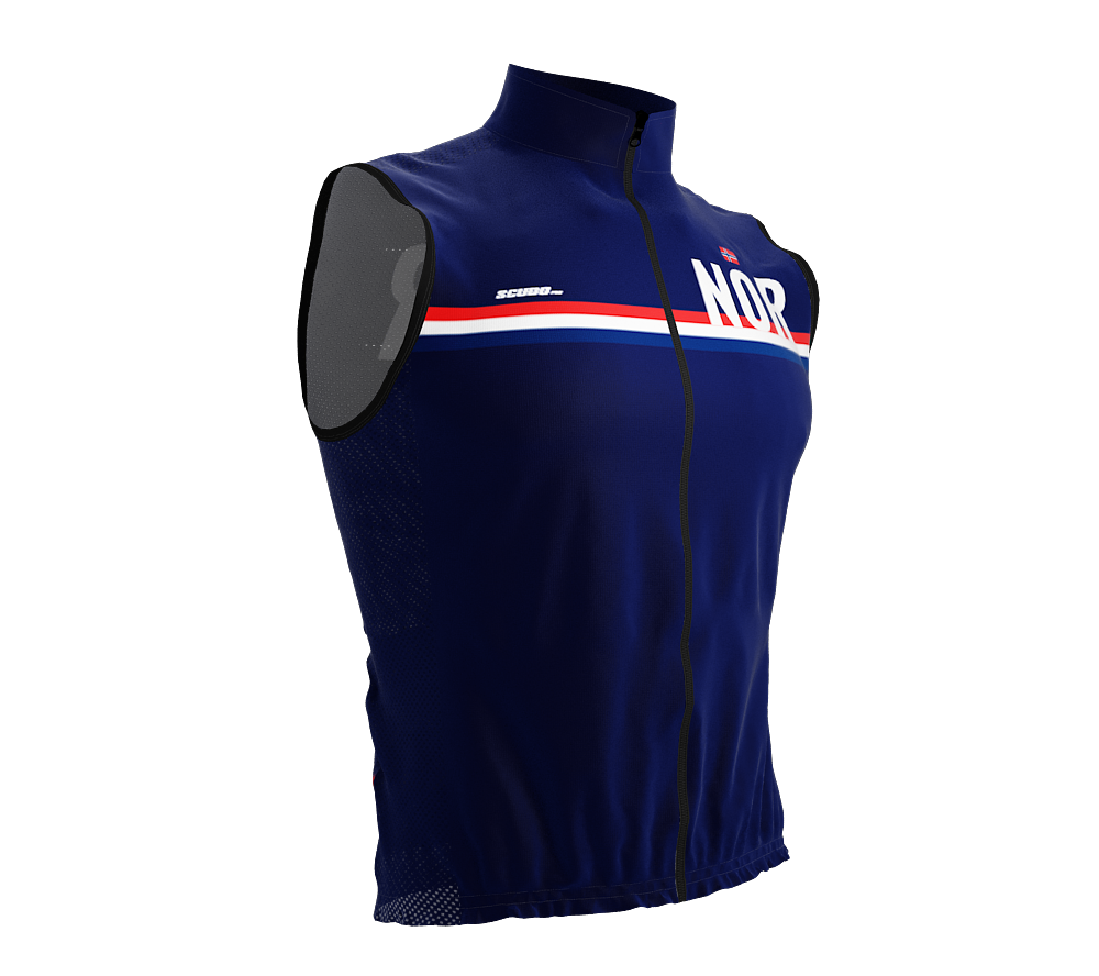 Wind Breaker Cycling Running Sports Vest Norway Country Code for Men And Women