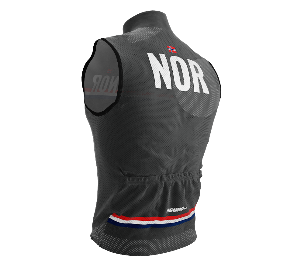 Wind Breaker Cycling Running Sports Vest Norway Country Code for Men And Women