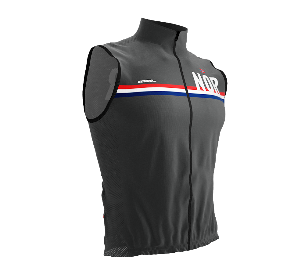 Wind Breaker Cycling Running Sports Vest Norway Country Code for Men And Women