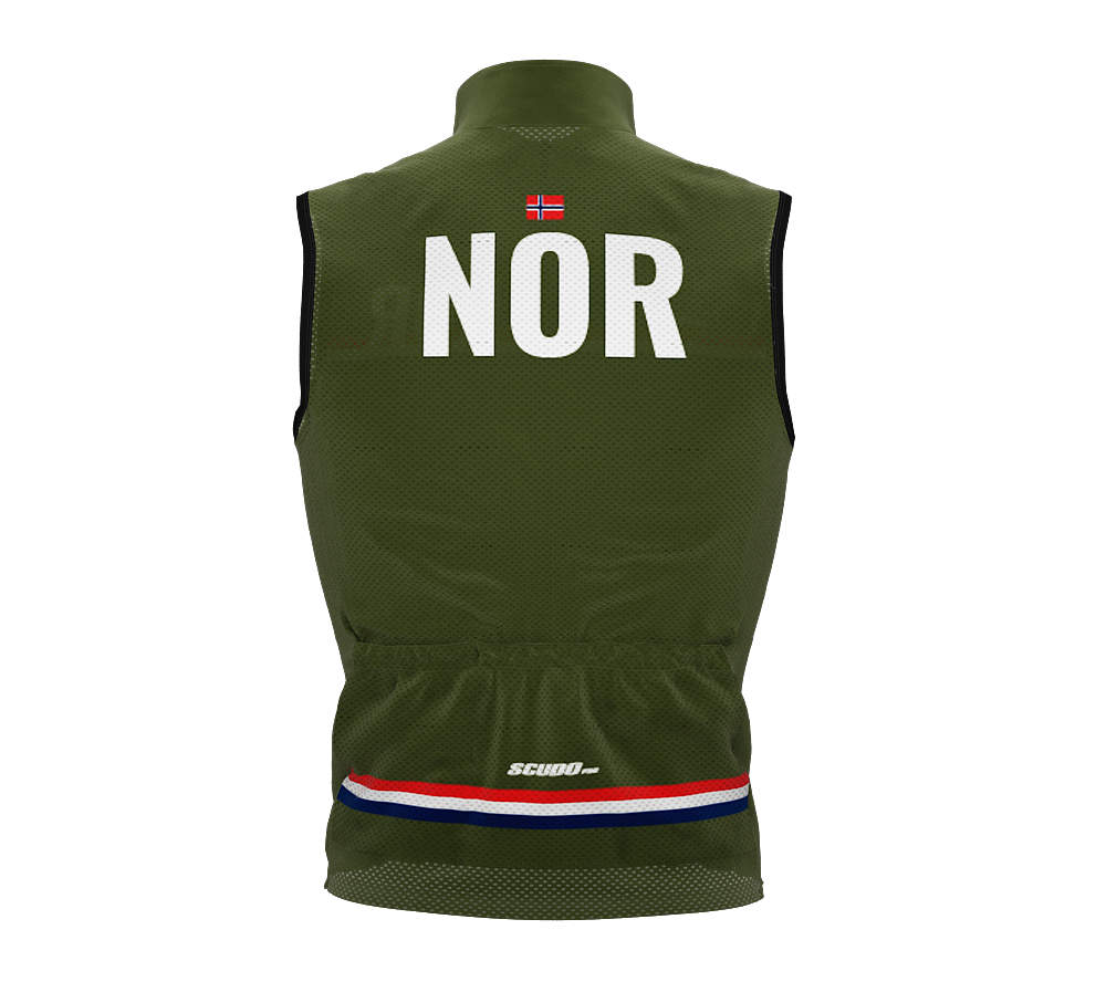 Wind Breaker Cycling Running Sports Vest Norway Country Code for Men And Women