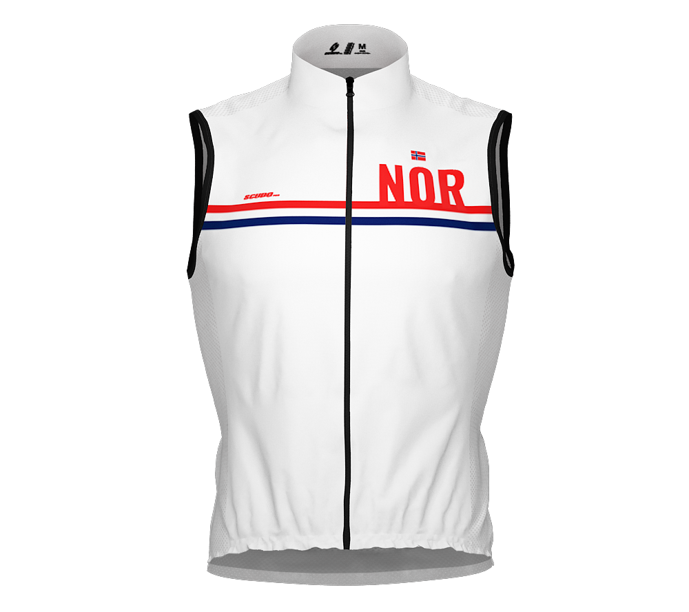 Wind Breaker Cycling Running Sports Vest Norway Country Code for Men And Women