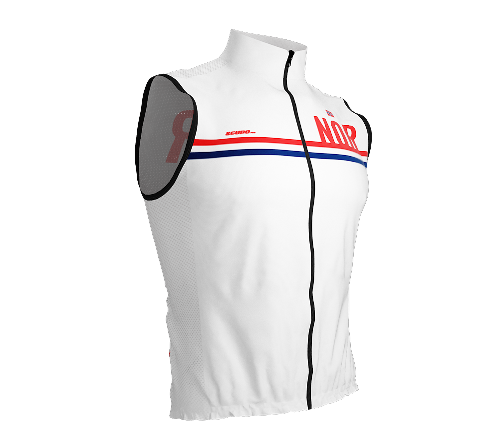 Wind Breaker Cycling Running Sports Vest Norway Country Code for Men And Women