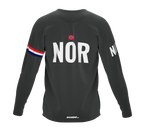 MTB BMX Cycling Jersey Long Sleeve Code Norway Gray for Men and Women