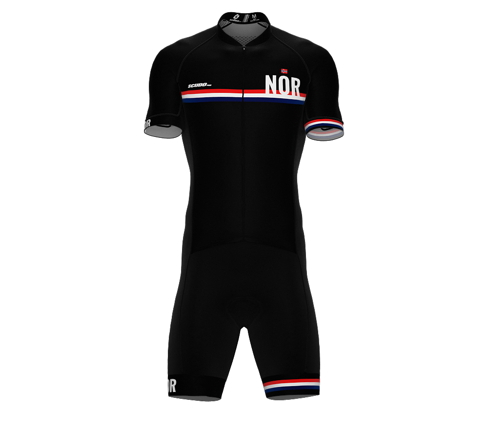 Norway Black Code Cycling Speedsuit for Men