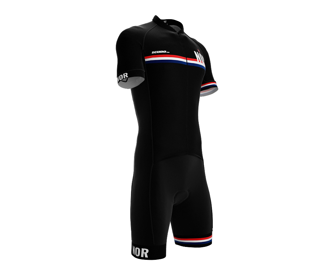 Norway Black Code Cycling Speedsuit for Men