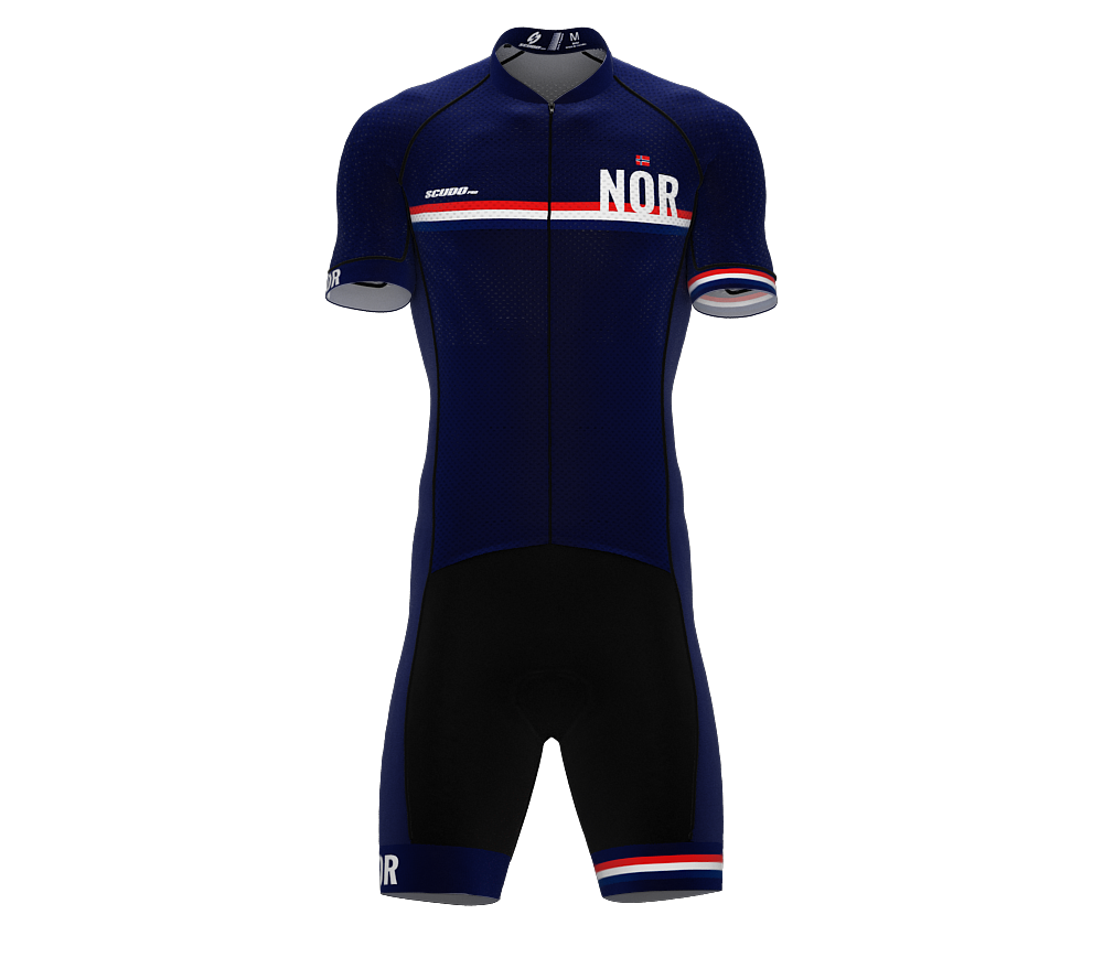 Norway Blue Code Cycling Speedsuit for Men