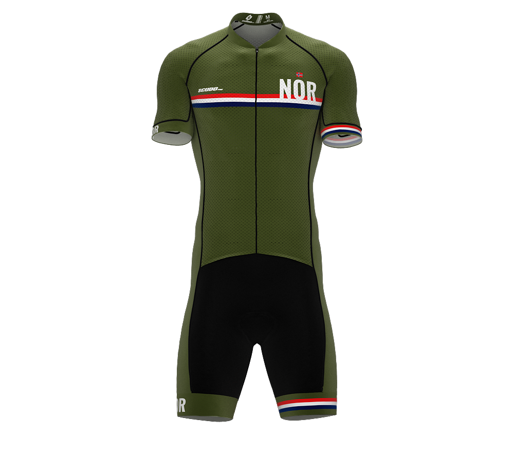 Norway Green Code Cycling Speedsuit for Men