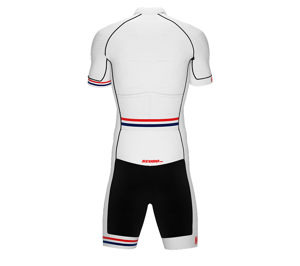 Norway White Code Cycling Speedsuit for Men