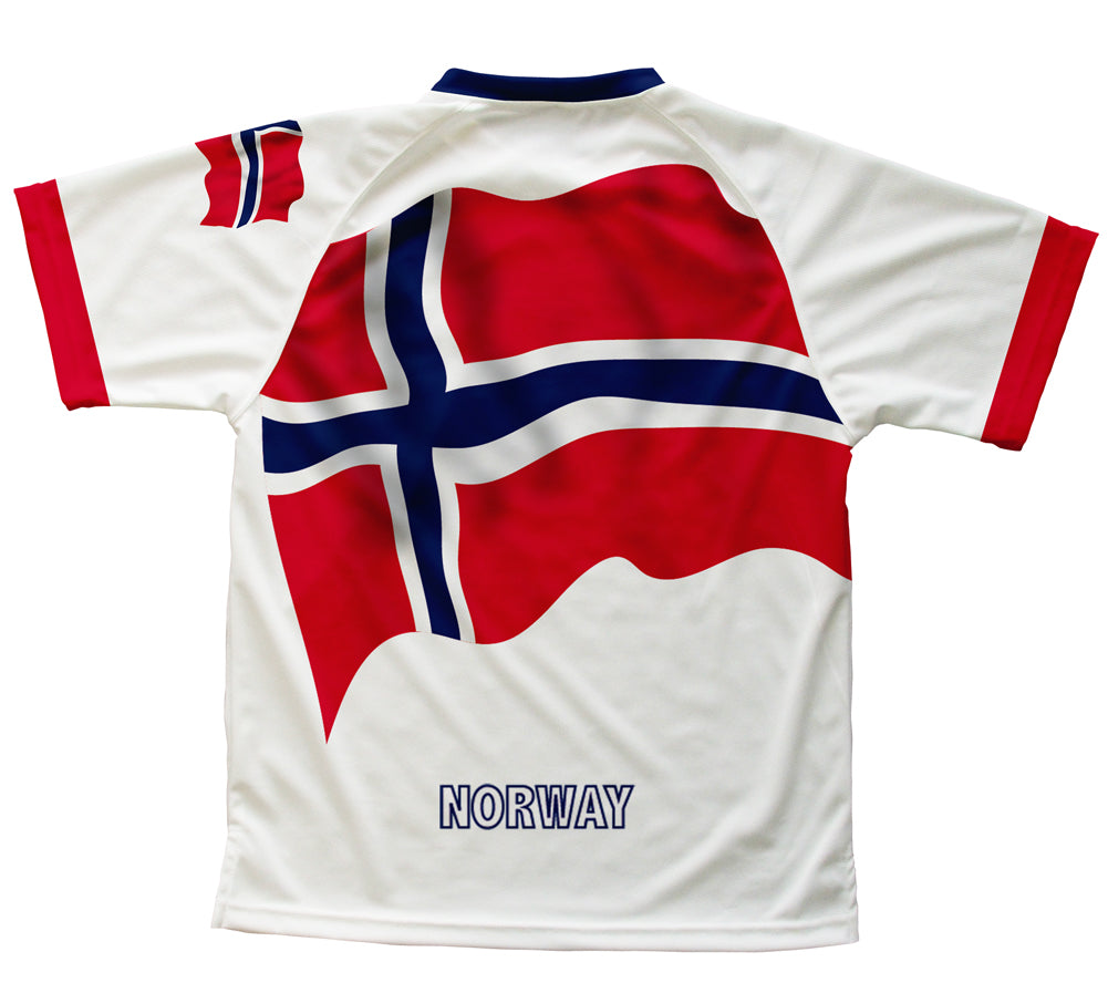Norway Flag Technical T-Shirt for Men and Women