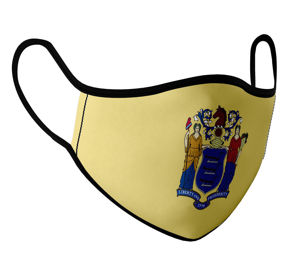 New Jersey - Face Mask with fluid and moisture resistant fabric. Reusable and Washable