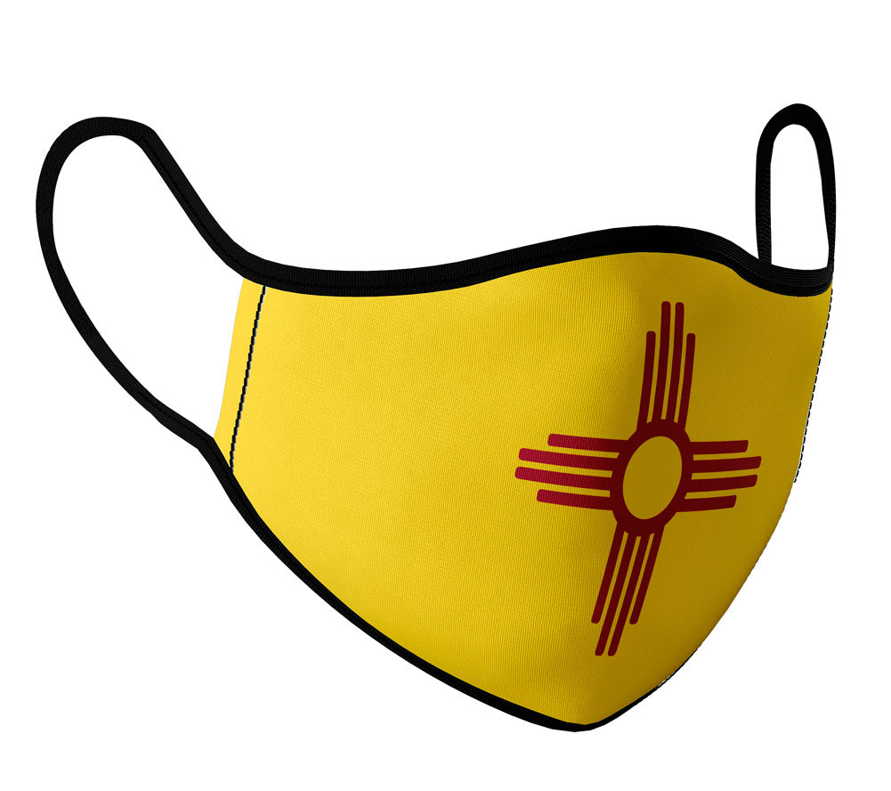 New Mexico - Face Mask with fluid and moisture resistant fabric. Reusable and Washable